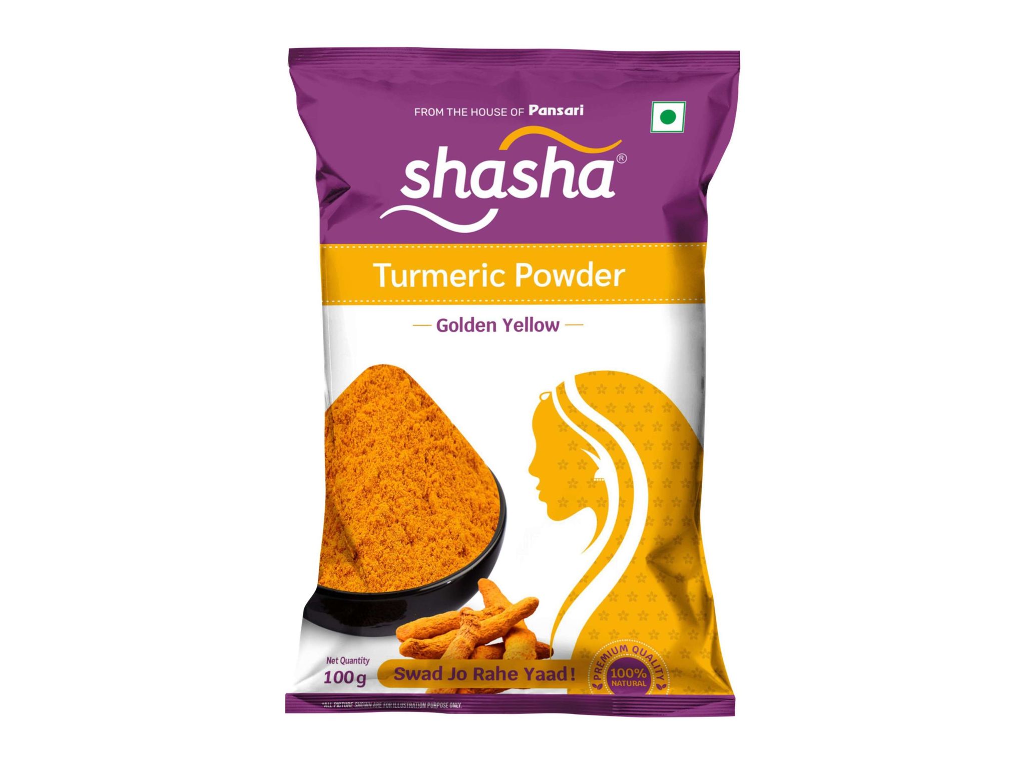 Shasha Haldi / Turmeric Powder - 100gm