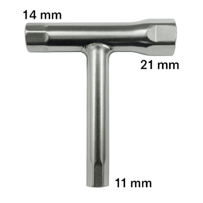 KARTHI7OCT STORE T-Shape Spark Plug Wrench (11mm, 14mm, 21mm) � Heavy-Duty Chrome Steel Plug Remover Tool � Multipurpose T Spanner for Bike, Scooter, Lawn Mower & Two-Wheelers KARTHI7OCT STORE T-Shape Spark Plug Wrench (11mm, 14mm, 21mm) � Heavy-Duty Chrome Steel Plug Remover Tool � Multipurpose T Spanner for Bike, Scooter, Lawn Mower & Two-Wheelers