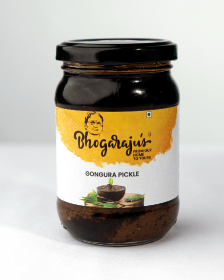 Bhogarajus  Gongura Pickle  - 300 grams (Food Grade Pouch)