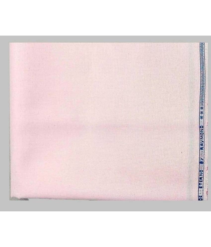 Raymond - Pink Polyester Blend Men's Unstitched Shirt Piece ( Pack of 1 )