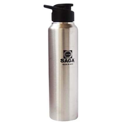 Slipper Lid Stainless Steel Bottle 1000 ML Silver Finish (SMAS048 A)