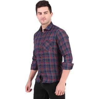 Baleshwar Men Multicolor Checks Casual Shirt (Pack of 1 )