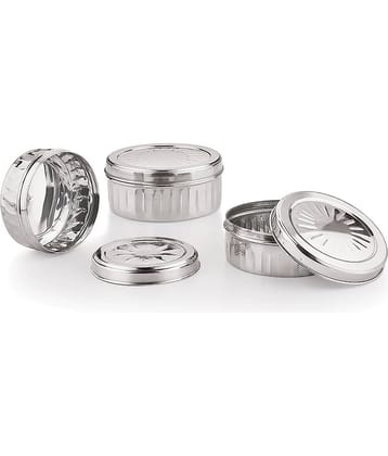 Neelam Dabba 350-550-775 ML Steel Food Container Set of 3 775 mL