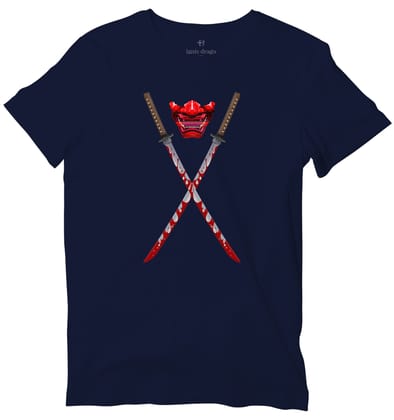 Bloody Katana T-shirt-36 - XS / Navy Blue