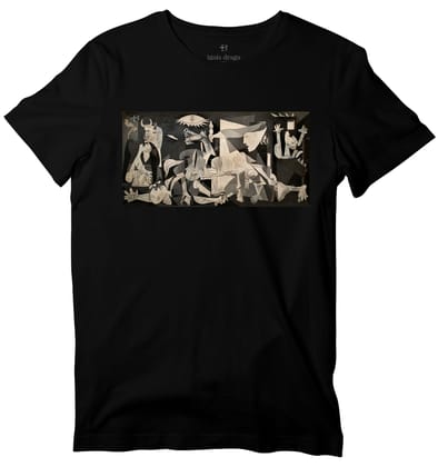 Guernica Art T-shirt-36 - XS / Black