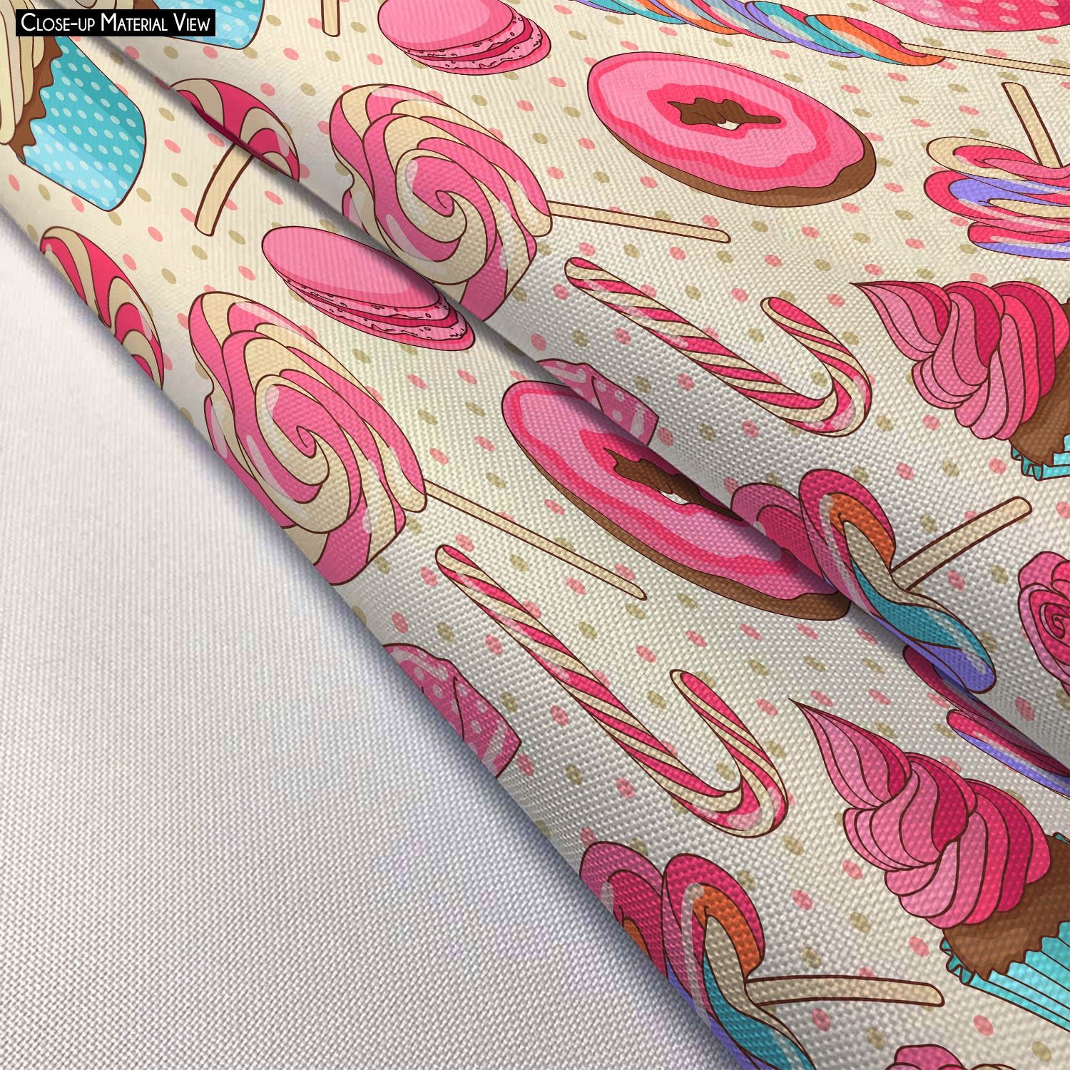 ArtzFolio Yummy Lollipop Candy Apron | Adjustable, Free Size & Waist Tiebacks-Poly Cotton / Neck to Knee; Kids Size; 14x21inch (35.6x53.3cms)