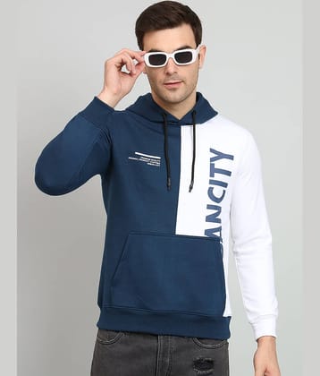OGEN Cotton Blend Hooded Men's Sweatshirt - Blue ( Pack of 1 )
