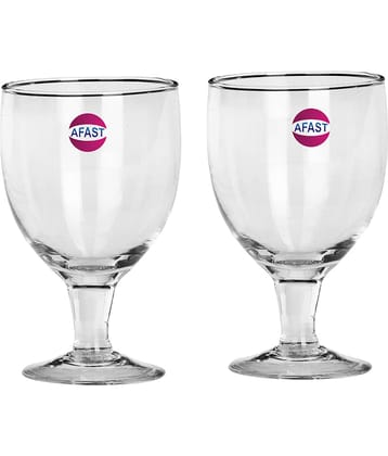 Somil Wine  Glasses Set,  180 ML - (Pack Of 2)