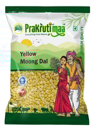 Prakrutimaa Yellow Moong Dal (1Kg) | Hulled Yellow Gram
