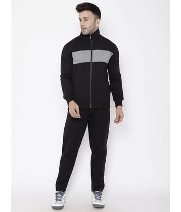 Chkokko - Light Grey Fleece Regular Fit Men's Tracksuit ( Pack of 1 )