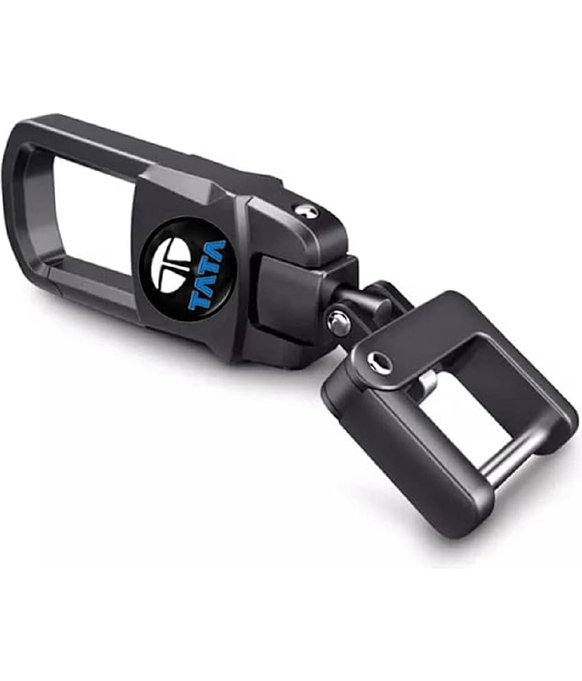 BANISTROKES Black Color Fob Key Heavy Duty Replacement Logo Keychain Compatible With Nexon/Harrior/Punch/Tiago/Tigor/Altros/Safari/AND all Model Car Bike