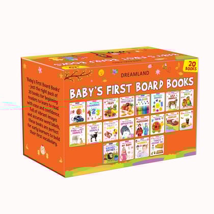 Baby's First Board Books (A Pack of 20 Books) Dreamland Publications