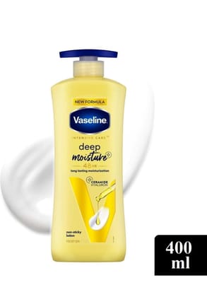 Vaseline Deep Moisture Body Lotion |For Dry Skin|Cushion Soft Skin| With Ceramides Hyaluron Moisture Fillers 400ml (05-28)