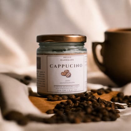 Clear Jar Candle-Cappucino