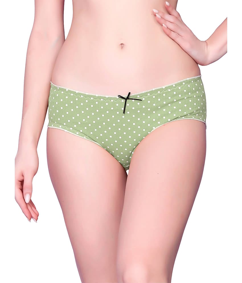 Flenzy Pack of 1 Nylon Hipster For Women ( Green )