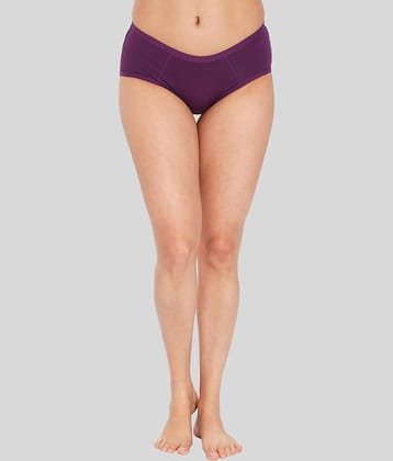 ILRASO Cotton Solid Women's Hipster ( Black )