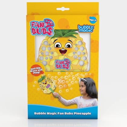 Bubble Magic FanBubs Pineapple Theme For Kids 3 Years and Above