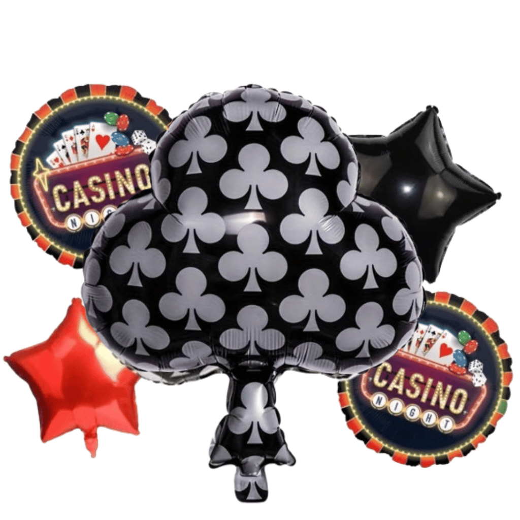 Black Club Card Party Balloon -5Pc - Party and Festive Needs | Buy online on ZillyBuy