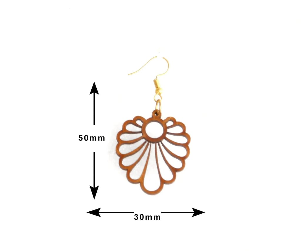 Handmade Wooden Earrings - Nature-Inspired and Unique Designs