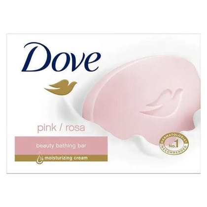 Dove Pink Rosa Beauty Bathing Bar, Has 1/4th Moisturizing Cream, 100 gm