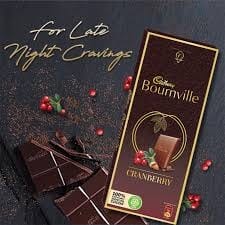 Cadbury Bournville Cranberry Premium Chocolate Bar 80 GRAM