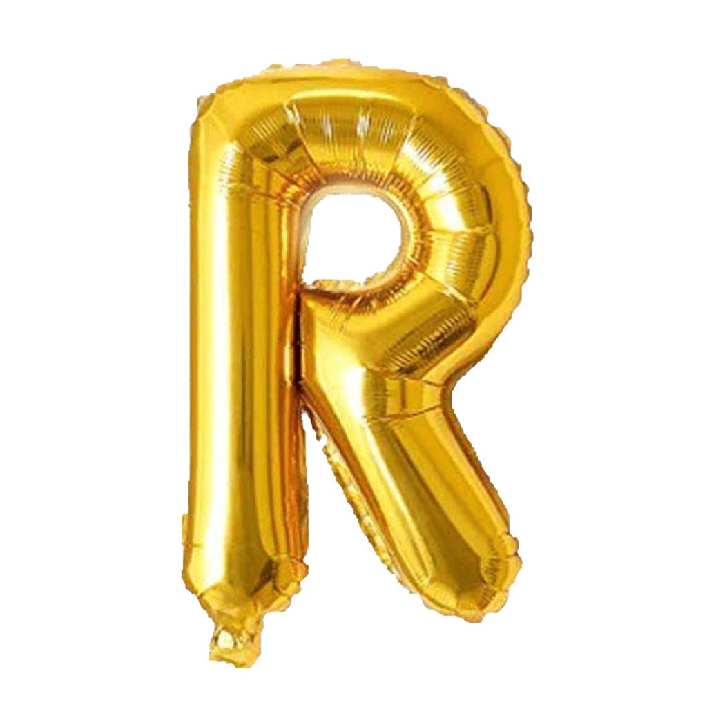 16" Letter R Golden Balloon - Party and Festive Needs | Buy online on ZillyBuy