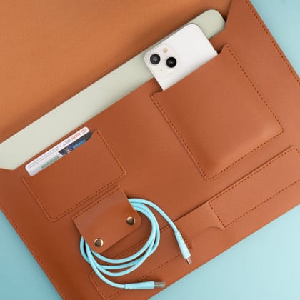Sleek Station - Laptop/Mobile/Tab Leather Organizer 41cm x 29cm Sleek Station - Laptop/Mobile/Tab Leather Organizer 41cm x 29cm - Default Title