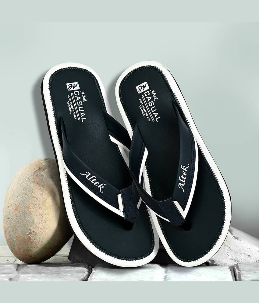 Altek Navy Men's Thong Flip Flop