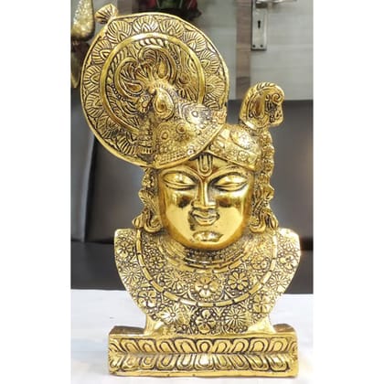 Aluminium Showpiece Srinath, Height : 8.5 Inch (ASMAS501 G)