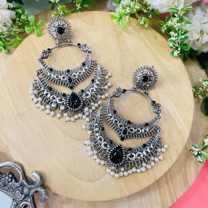 Inara Charvi Earrings-Black