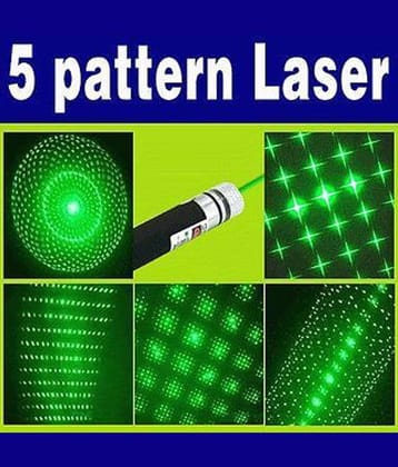 Maruti Enterprise Green Laser Pointer Pen Beam with Stylish Disco Light (320 nm, Green)