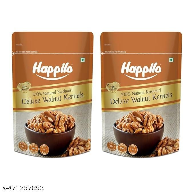 Happilo Deluxe Kashmiri Walnut Kernels 200g (Pack of 2)