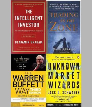 The Intelligent Investor + Trading in the Zone + The Warren Buffett way + Unknown Market Wizards