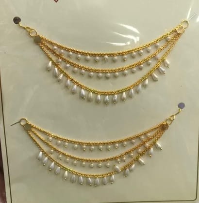 Earring Moti chain.