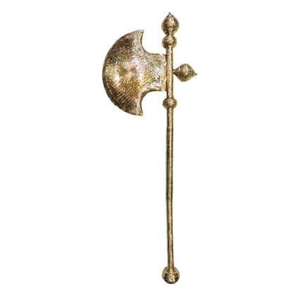 Traditional Brass Parshuram Farsa | Hindu God Weapon for Puja & Decor, Height : 60 Inch (ZMAS650 J)