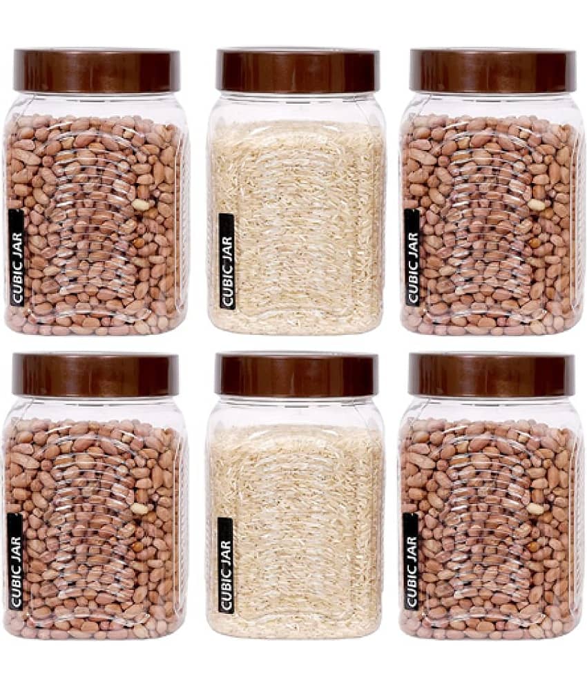 Woolco - Plastic Transparent Dal Container ( Set of 6 - 500 )
