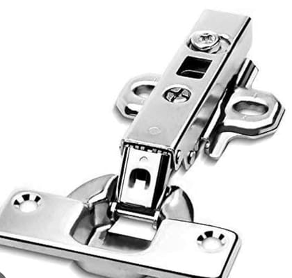 ADISON Stainless Steel Slow Motion Automatic Wardrobe Hinges, Pack of 4 (2 Pairs), 6 INCH HIGH EFFECIENT Smooth Working Slow Motion Automatic Hinges Set of 4 Hinges (ADISON Premium, 0 Degree)