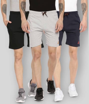 Ardeur - Multi Cotton Blend Men's Shorts ( Pack of 3 )