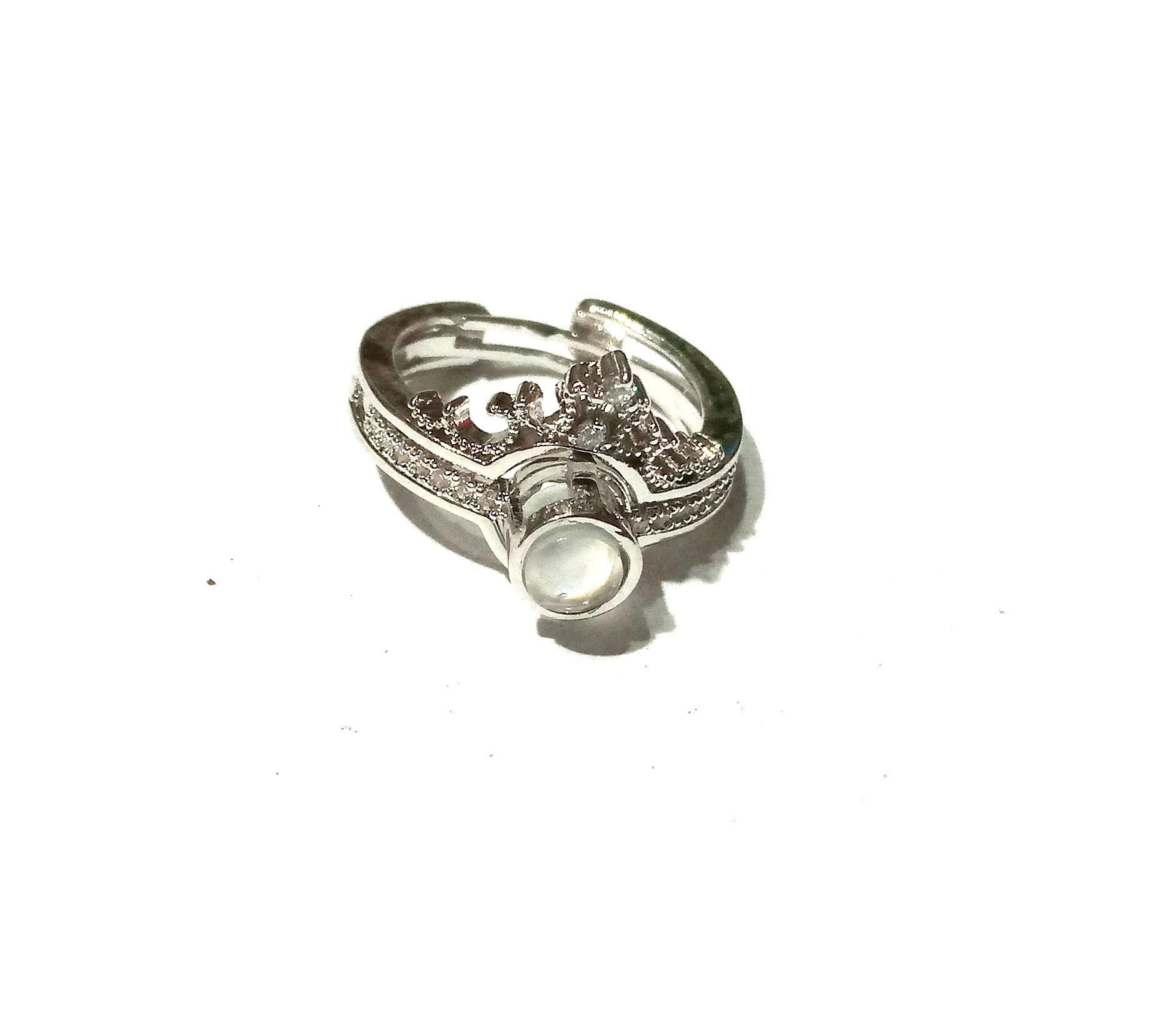 Nawani Silver Fancy Ring for Girls Most Beautiful Ring for Your Finger