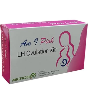 MICROSIDD Am I Pink LH Ovulation Kit  (5 Tests, Pack of 5)
