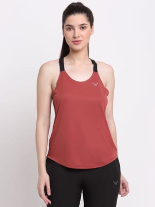 Invincible Women’s Backdrop Tank-Apricot / S