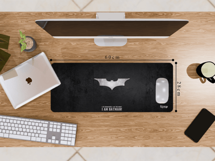 "I AM BAT MAN-DC-Movie" Gaming Mousepad- Elevate Your Gaming Experience-Medium (28CM x 60CM)