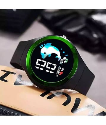 Renaissance Traders - Black Silicon Digital Men's Watch