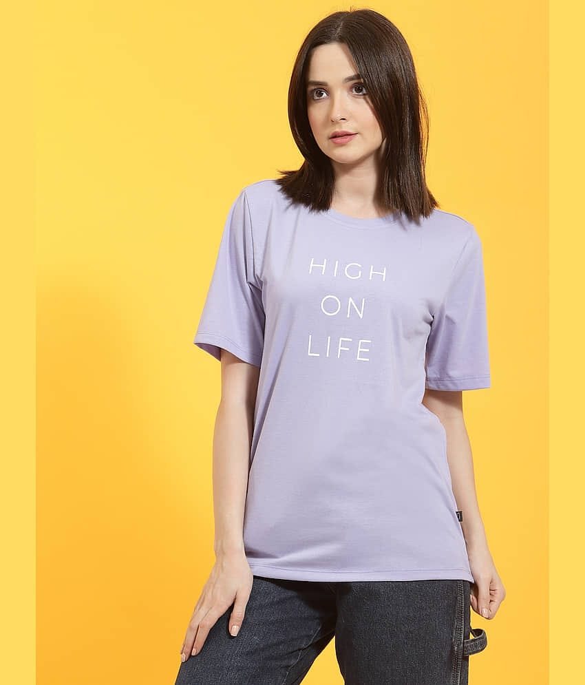 Rigo Women's Cotton Regular Top ( Purple )