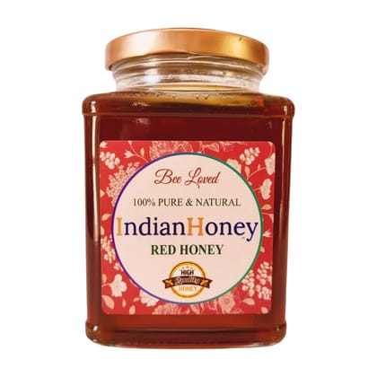 IndianHoney Red Honey � 100% Natural & Unprocessed | Sourced from Indian Forests | Rich in Antioxidants | No Added Sugar (500gm)