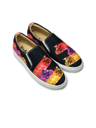 Women Sweat Absorption Lightweight Abrasion Slip Resistant Canvas Slip-On Sneakers