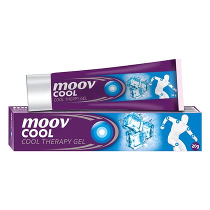 Moov Cool Pain Relief Gel 10g | Ideal for Sports & Gym related injuries | Quick action from Back Pain, Muscle Pain, Joint Pain, Knee Pain | 100% Natural Active Menthol