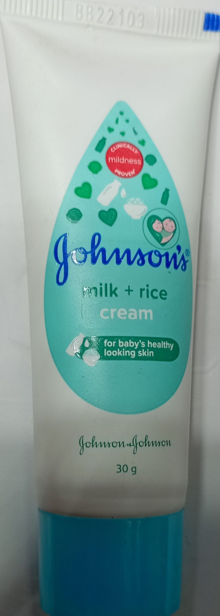 Johnson milk+rice cream for baby healthy looking skin 30g