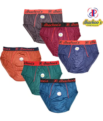 dhachoo's premium Pack of 3 Cotton Briefs For Men's ( Multicolor )