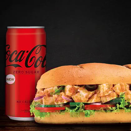 Paneer Tikka Sandwich (15cm) + Coke(Save 31%) Paneer Tikka Sandwich (15cm) + Coke(Save 31%)